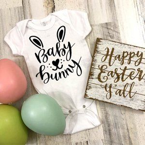 Unisex baby bunny soft onesie